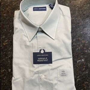 John Ashford Wrinkle Resistant Mens dress shirt size 15 32/33